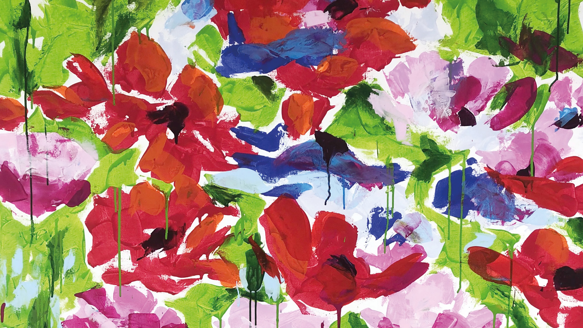 Flower Revolutionen · Paintings by Marcus Langer